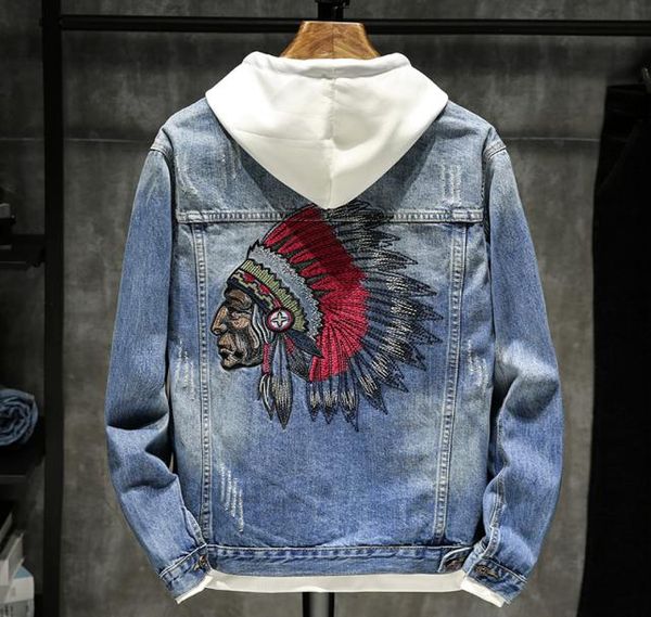 men039s denim jacket hip hop retro jeans coat street vintage embroidered indian denim jacket fashion slim long sleeve size mxx2777780, Black;brown
men039s denim jacket hip hop retro jeans coat street vintage embroidered indian denim jacket fashion slim long sleeve size mxx2777780, Black;brown