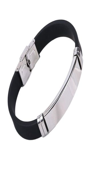 stainless steel rubber bracelet wristband identification can engraving customized bangle for men fashion silicone bracelets jewelr8488238, Black
stainless steel rubber bracelet wristband identification can engraving customized bangle for men fashion silicone bracelets jewelr8488238, Black