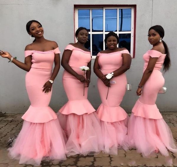 blush pink african black girls bridesmaid dresses plus size 2021 off shoulder sleeves mermaid ruffle prom dress evening gowns wedd5551912, White;pink
blush pink african black girls bridesmaid dresses plus size 2021 off shoulder sleeves mermaid ruffle prom dress evening gowns wedd5551912, White;pink