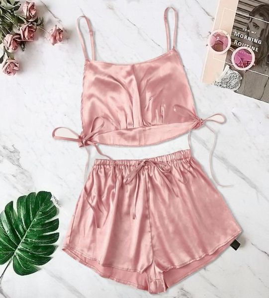 women polyester 1 set lingerie satin silk bowknot camisole shorts set sleepwear bandage lingerie solid color p59301774, Red;black
women polyester 1 set lingerie satin silk bowknot camisole shorts set sleepwear bandage lingerie solid color p59301774, Red;black