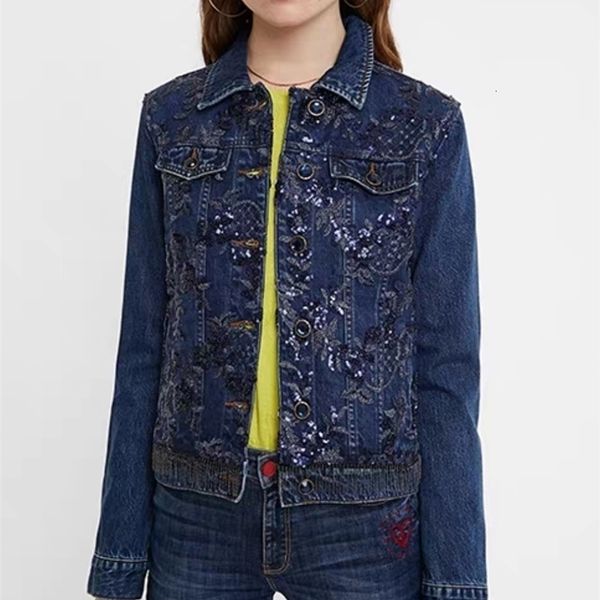 womens jackets foreign trade original single spanish heavy industry hollowed out embroidered coat denim 230826, Black;brown
womens jackets foreign trade original single spanish heavy industry hollowed out embroidered coat denim 230826, Black;brown