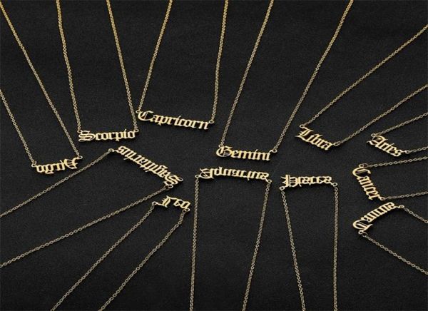 12 constellation jewelry lockets stainless steel zodiac letter necklace virgo leo taurus gemini cancer old english constellation c7676163, Silver
12 constellation jewelry lockets stainless steel zodiac letter necklace virgo leo taurus gemini cancer old english constellation c7676163, Silver