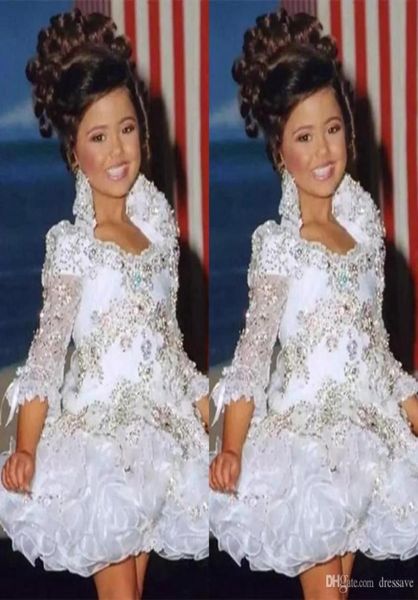 glitz pageant dresses for girls little girl birthday gowns 34 sleeve beads crystal rhinestone ruffles cupcake flower girl dress8174087, White;blue
glitz pageant dresses for girls little girl birthday gowns 34 sleeve beads crystal rhinestone ruffles cupcake flower girl dress8174087, White;blue