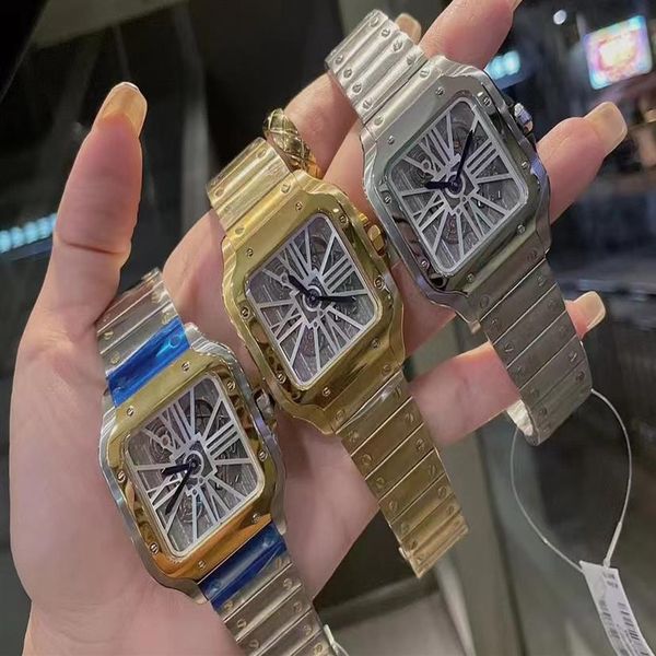 watch man classic quartz movement men watches designer stainless steel bracelet new arrivals wristwatch gift skeleton299l, Slivery;brown
watch man classic quartz movement men watches designer stainless steel bracelet new arrivals wristwatch gift skeleton299l, Slivery;brown