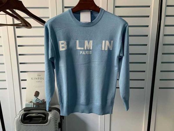 balman pullover sweater jacquard letters knitted sweaters cotton long sleeved sweater, White
balman pullover sweater jacquard letters knitted sweaters cotton long sleeved sweater, White