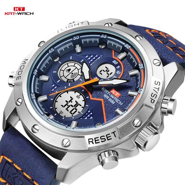 kt brand watches men luxury 5atm waterproof clock men's analog quartz date watches men sport military wristwatchkt1805216t, Slivery;brown
kt brand watches men luxury 5atm waterproof clock men's analog quartz date watches men sport military wristwatchkt1805216t, Slivery;brown