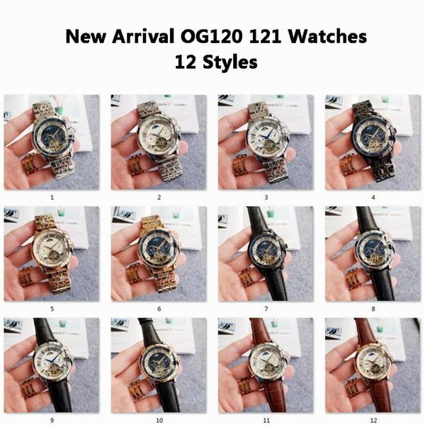 45m automatic mechanical wristwatches no box tourbillon moon phase watch white dial silver year month week day leather stainless s312a, Slivery;brown
45m automatic mechanical wristwatches no box tourbillon moon phase watch white dial silver year month week day leather stainless s312a, Slivery;brown