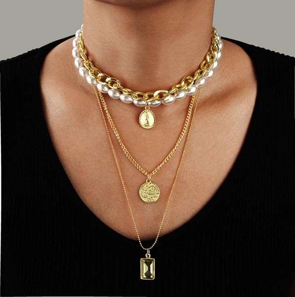 2020 pearl necklaces womems golden choker simple multilayer pearl necklace tide clavicle chain ins 9137451, Silver
2020 pearl necklaces womems golden choker simple multilayer pearl necklace tide clavicle chain ins 9137451, Silver
