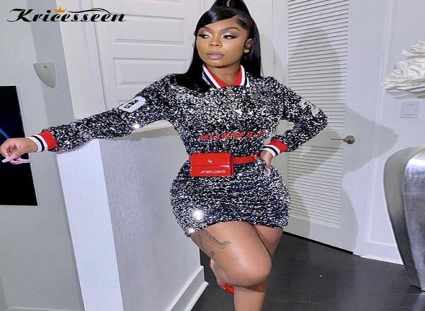 kricesseen silver sequined patchwork mini dress women letter detail long sleeve bodycon birthday clubwear dress vestido8480417, Black;gray
kricesseen silver sequined patchwork mini dress women letter detail long sleeve bodycon birthday clubwear dress vestido8480417, Black;gray
