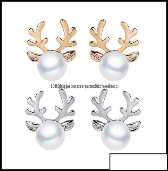 stud earrings jewelry luxury pearl antlers christmas reindeer elk animal rhinestone crystal sier for women girls fashion4841935, Golden;silver
stud earrings jewelry luxury pearl antlers christmas reindeer elk animal rhinestone crystal sier for women girls fashion4841935, Golden;silver