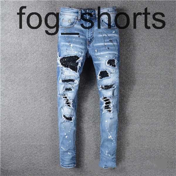 classic printed embroidery designer mens jeans motorcycle hole luxury denim men's fashion street wear men designer pants, Blue
classic printed embroidery designer mens jeans motorcycle hole luxury denim men's fashion street wear men designer pants, Blue