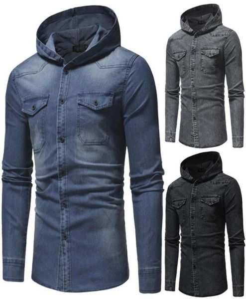 men039s casual shirts spring wash denim shirt men long sleeve fashion hooded jeans slim fit3286736, White;black
men039s casual shirts spring wash denim shirt men long sleeve fashion hooded jeans slim fit3286736, White;black