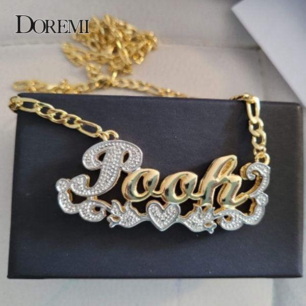 strands strings doremi 3d custom necklaces style name necklace personalized double layered gold plated nameplate jewlery 230822, Black
strands strings doremi 3d custom necklaces style name necklace personalized double layered gold plated nameplate jewlery 230822, Black