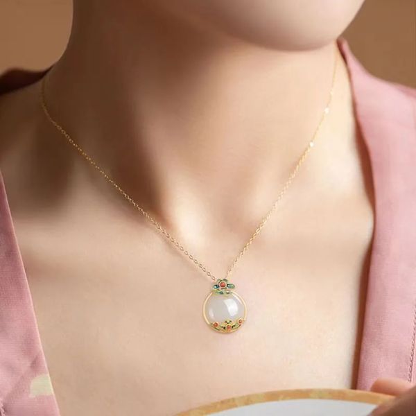 silver pure ancient gold n jade necklace female enamel koi lotus jade pendant luxury seniorzz
silver pure ancient gold n jade necklace female enamel koi lotus jade pendant luxury seniorzz