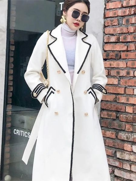 women's wool blends white woolen coat women mid-length autumn/winter jacket coat british hepburn thicken slim black double-breasted coa
women's wool blends white woolen coat women mid-length autumn/winter jacket coat british hepburn thicken slim black double-breasted coa