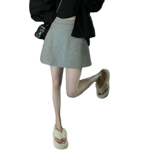 anti exposure gray casual sports short skirt womens high waist slim summer all matching a line, Black
anti exposure gray casual sports short skirt womens high waist slim summer all matching a line, Black