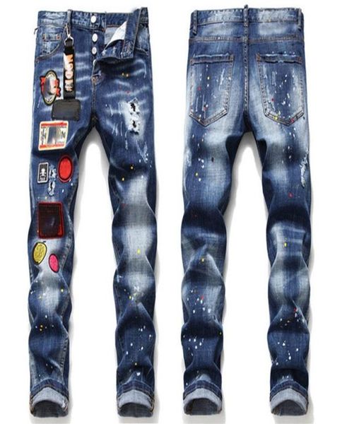 mens rips stretch black jeans fashion slim fit washed motocycle denim pants panelled hip hop trousers a86919854, Blue
mens rips stretch black jeans fashion slim fit washed motocycle denim pants panelled hip hop trousers a86919854, Blue