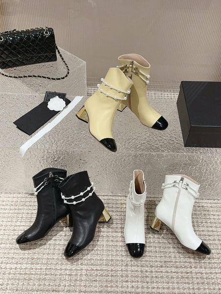 designer luxury ankle boots classic coco boot fashion leather chunky heel shoes calfskin sneaker quilted knight boots thigh high boots pearl, Black
designer luxury ankle boots classic coco boot fashion leather chunky heel shoes calfskin sneaker quilted knight boots thigh high boots pearl, Black
