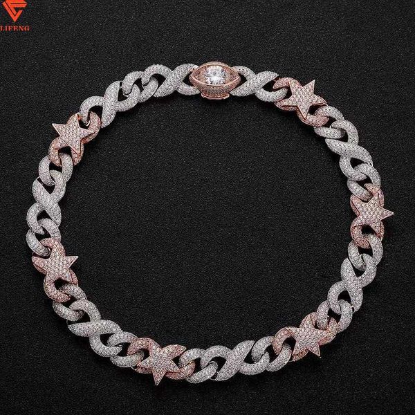 fashion design hip hop jewelry vvs moissanite diamond white gold rose gold plated cuban chain necklace for men, Silver
fashion design hip hop jewelry vvs moissanite diamond white gold rose gold plated cuban chain necklace for men, Silver