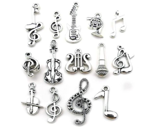 100pcs mixed charms musical guitar note piano french horn saxophone antique silver pendant for making cute earrings pendants neckl4494260, Bronze;silver
100pcs mixed charms musical guitar note piano french horn saxophone antique silver pendant for making cute earrings pendants neckl4494260, Bronze;silver