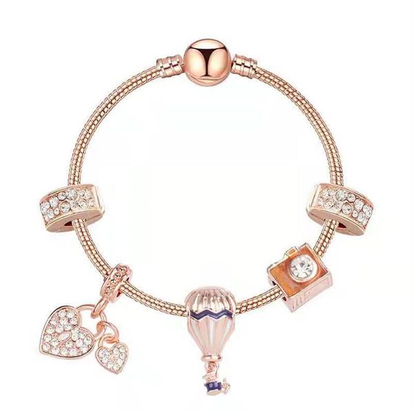 rose gold charm bracelet air fire balloon charms diamond-edged heart pendant airplane aircraft telescope glass beads fit for d204t, Golden;silver
rose gold charm bracelet air fire balloon charms diamond-edged heart pendant airplane aircraft telescope glass beads fit for d204t, Golden;silver
