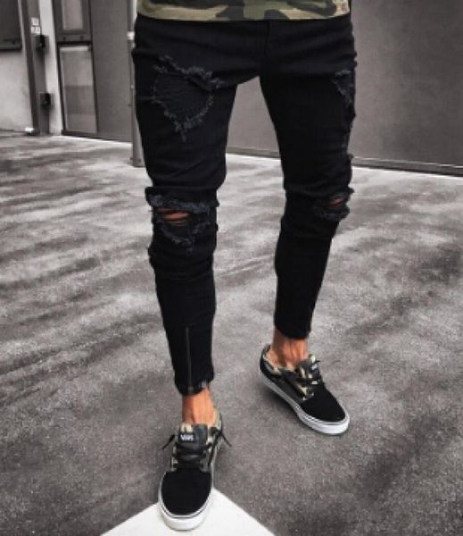 pants black for men hip hop rock holes ripped jeans biker slim fit zipper jean distressed pants5859641, Blue
pants black for men hip hop rock holes ripped jeans biker slim fit zipper jean distressed pants5859641, Blue