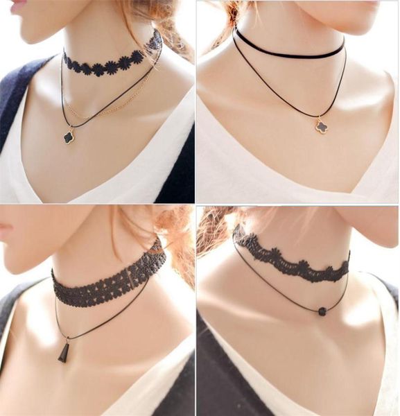 fashion clavicle strap collars choker bead tassel clover pendant necklace vintage black lace velvet leather cord clavicle cha6152573, Golden;silver
fashion clavicle strap collars choker bead tassel clover pendant necklace vintage black lace velvet leather cord clavicle cha6152573, Golden;silver