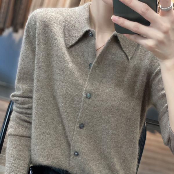 women's knits tee's spring 100 pure cashmere luxury lapel cardigan french casual stand collar knitted sweater 2023 solid color off, White
women's knits tee's spring 100 pure cashmere luxury lapel cardigan french casual stand collar knitted sweater 2023 solid color off, White