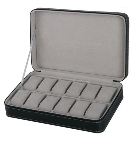 protable 12 slots watch box storage case with zipper multifunctional bracelet watches display casket watches holder casket19120101, Black;blue
protable 12 slots watch box storage case with zipper multifunctional bracelet watches display casket watches holder casket19120101, Black;blue