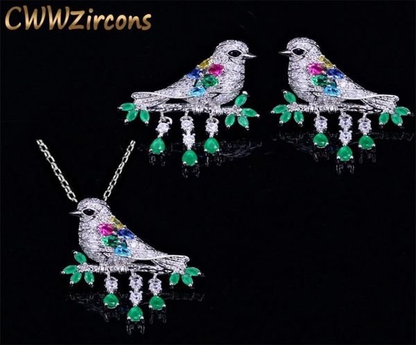 cwwzircons water drop green cz crystal necklace and earrings fashion animal bird jewelry set for women gift t217 20125877240, Slivery;crystal
cwwzircons water drop green cz crystal necklace and earrings fashion animal bird jewelry set for women gift t217 20125877240, Slivery;crystal