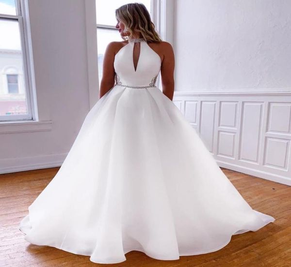 2022 organza a line wedding gowns keyhole halter neck robe de marrige beaded backless bridal dresses china1654698, White
2022 organza a line wedding gowns keyhole halter neck robe de marrige beaded backless bridal dresses china1654698, White