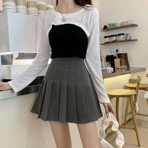 large sized black pleated skirt for women all in one covering ins anti fashion high waist a word college style fat
large sized black pleated skirt for women all in one covering ins anti fashion high waist a word college style fat