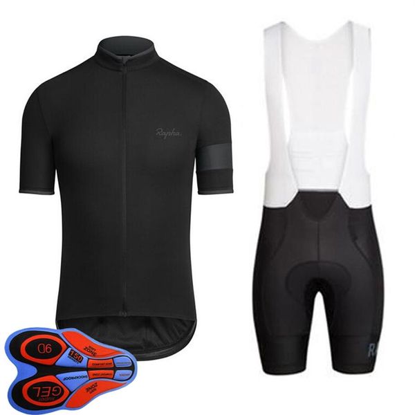Image of 2021 Breathable RAPHA Team BIke Ropa Ciclismo cycling Jersey Set Mens Short Sleeve Bicycle Outfits Road Racing Clothing Outdoor Ri263S