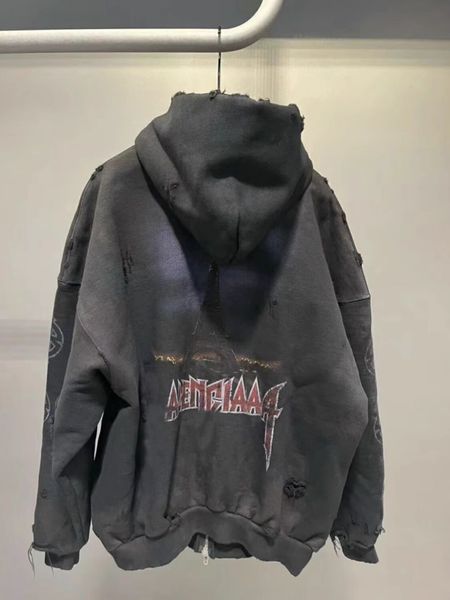 men's hoodies sweatshirts presale tower printed letter zipper loose sweatshirt ripped jacket 230821, Black
men's hoodies sweatshirts presale tower printed letter zipper loose sweatshirt ripped jacket 230821, Black