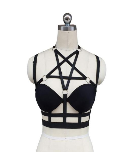 women black harness cage bra gothic harajuku lingerie cage back complex garters belt pentagram body harness cage bra2708748, Black;white
women black harness cage bra gothic harajuku lingerie cage back complex garters belt pentagram body harness cage bra2708748, Black;white
