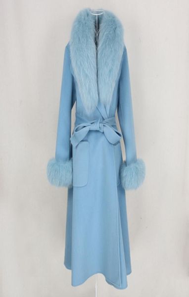 oftbuy new xlong cashmere wool blends real fur coat belt winter jacket women natural fox fur collar and cuffs streetwear 2011121428049, Black
oftbuy new xlong cashmere wool blends real fur coat belt winter jacket women natural fox fur collar and cuffs streetwear 2011121428049, Black