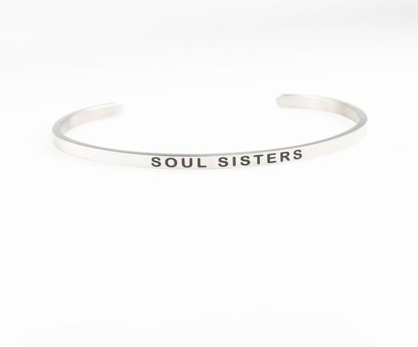 soul sister mantra bracelets for women gift stainless steel bangles inspirational jewelry1544508, Black
soul sister mantra bracelets for women gift stainless steel bangles inspirational jewelry1544508, Black