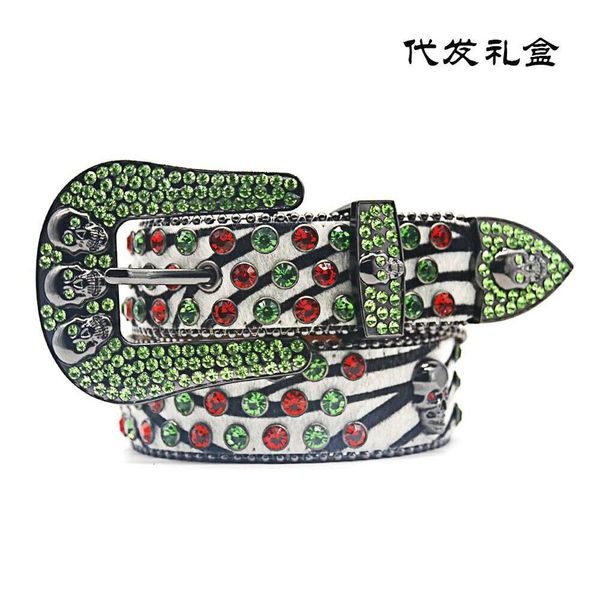 belt skeleton green flash diamond series extended and widened needle buckle punk style inlaid pant belt, Black;brown
belt skeleton green flash diamond series extended and widened needle buckle punk style inlaid pant belt, Black;brown