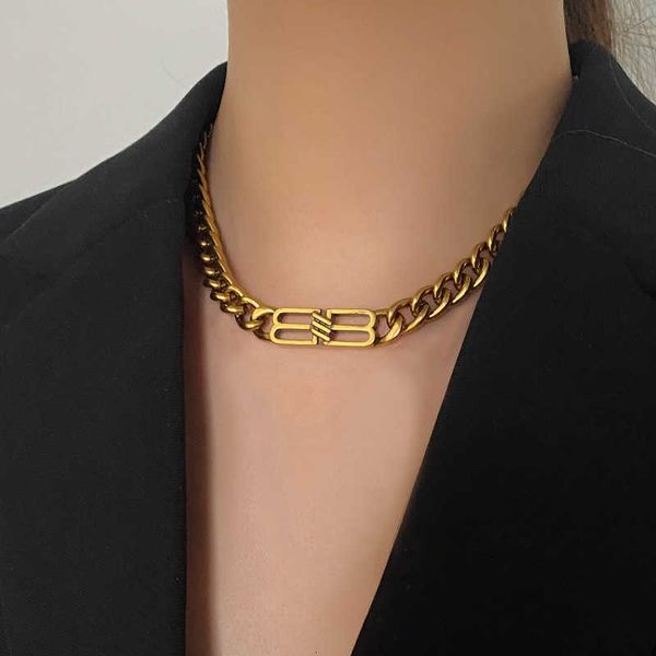 fashion designer double b wind made old double b letter necklace hip hop personalized cuban chain thick chain men's and women's li, Silver
fashion designer double b wind made old double b letter necklace hip hop personalized cuban chain thick chain men's and women's li, Silver