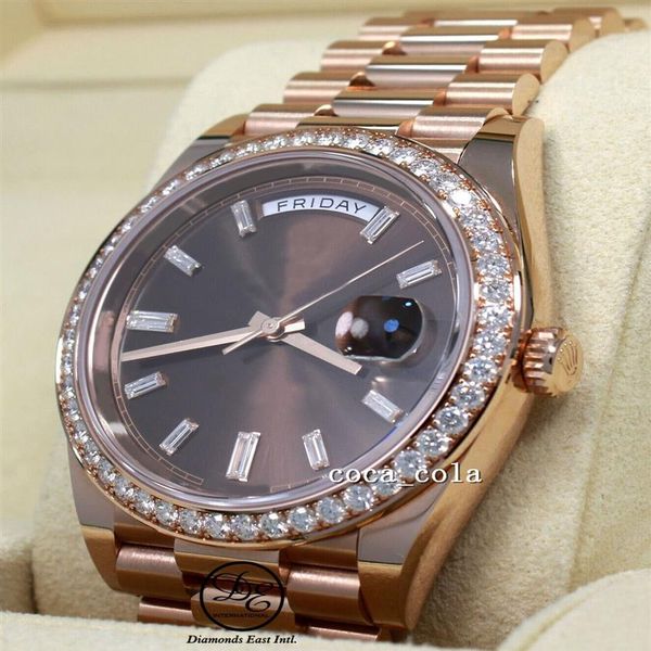 2023 qc check luxury wristwatch banquet high-end 18k rose gold chocolate baguettes dial box papers sapphire movement m302s, Slivery;brown
2023 qc check luxury wristwatch banquet high-end 18k rose gold chocolate baguettes dial box papers sapphire movement m302s, Slivery;brown