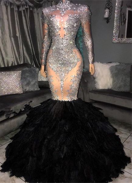 new arrival crystal prom evening dress vintage mermaid long sleeve formal party gown sheath feather pageant dress bc12653959711, Black
new arrival crystal prom evening dress vintage mermaid long sleeve formal party gown sheath feather pageant dress bc12653959711, Black