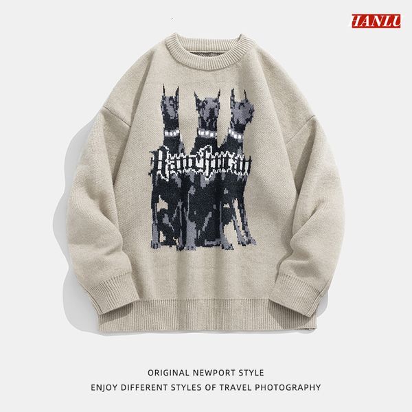 men's sweaters men vintage sweater hip hop y2k streetwear doberman dog sweaters autumn harajuku fashion casual knitted pullover women s, White;black
men's sweaters men vintage sweater hip hop y2k streetwear doberman dog sweaters autumn harajuku fashion casual knitted pullover women s, White;black