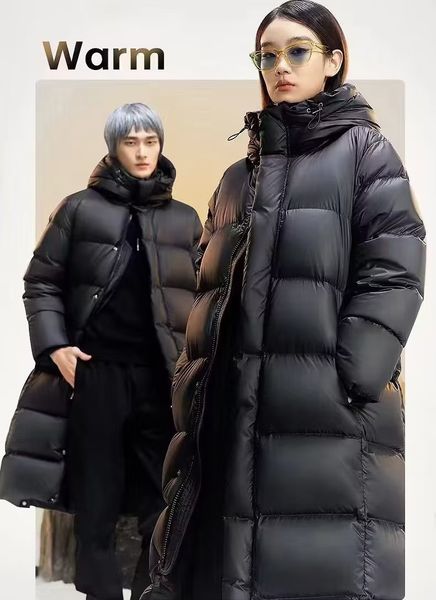 men's and women's cold and antie new black gold mid length down jacket, winter solid color european and american couple jacket
men's and women's cold and antie new black gold mid length down jacket, winter solid color european and american couple jacket