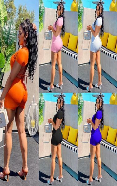 2022 designer womens tracksuits short sleeve back hollow drawstring lace up shorts suit two piece set ladies clothing7455840, Gray
2022 designer womens tracksuits short sleeve back hollow drawstring lace up shorts suit two piece set ladies clothing7455840, Gray