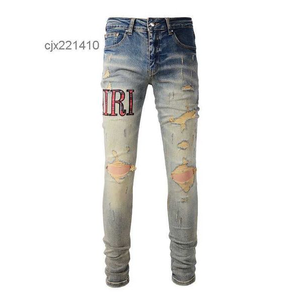 designer jeans letter white black rock revival trousers biker pants man pant broken embroidery size quality j0wu, Blue
designer jeans letter white black rock revival trousers biker pants man pant broken embroidery size quality j0wu, Blue