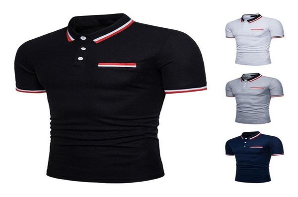 men polo shirt short sleeve contrast color clothing summer streetwear casual2850732, White;black
men polo shirt short sleeve contrast color clothing summer streetwear casual2850732, White;black