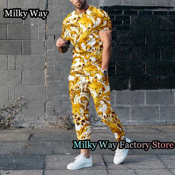 men s tracksuits luxury chain print men tracksuit summer 2 pieces t shirt trousers set vintage jogging suit male fashion clothing retro outf, Gray
men s tracksuits luxury chain print men tracksuit summer 2 pieces t shirt trousers set vintage jogging suit male fashion clothing retro outf, Gray
