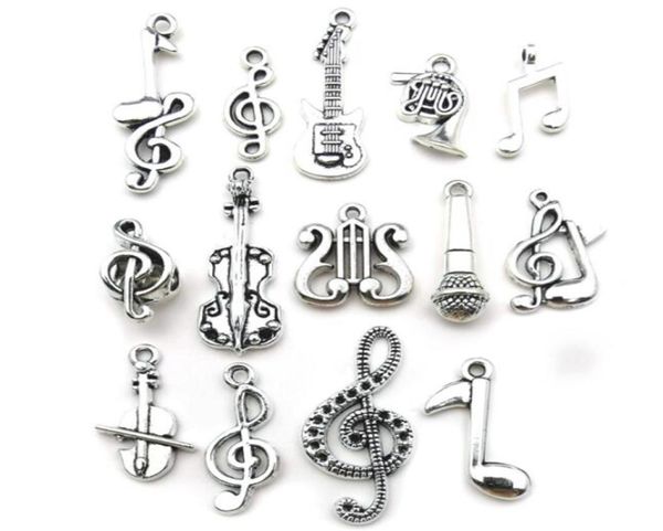 100pcs mixed charms musical guitar note piano french horn saxophone antique silver pendant for making cute earrings pendants neckl4553051, Bronze;silver
100pcs mixed charms musical guitar note piano french horn saxophone antique silver pendant for making cute earrings pendants neckl4553051, Bronze;silver