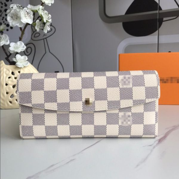 designer woman wallet purse original box with date code card holder damier checked flower serial number ladies handbag, Red;black
designer woman wallet purse original box with date code card holder damier checked flower serial number ladies handbag, Red;black