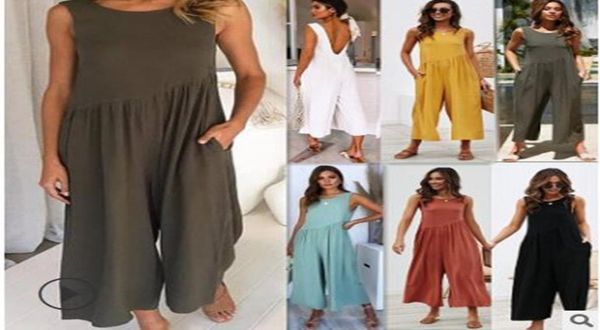 vonda blackless romper womens jumpsuits anklelength wide leg pants 2020 summer overalls beach sleeveless playsuit plus size1243388, Black;white
vonda blackless romper womens jumpsuits anklelength wide leg pants 2020 summer overalls beach sleeveless playsuit plus size1243388, Black;white